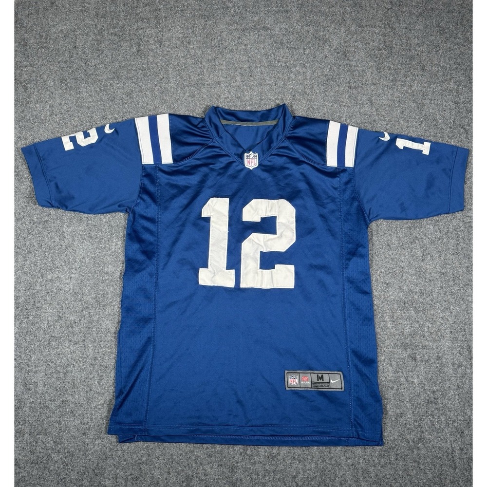 Nike On Field Andrew Luck Indianapolis Colts #12 Jersey Mens Medium Blue NFL EUC